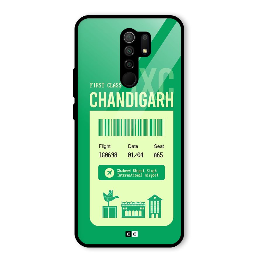 Chandigarh Boarding Pass Glass Back Case for Poco M2