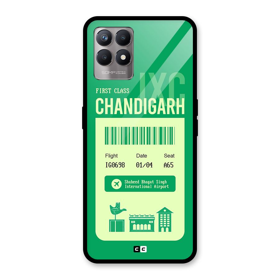 Chandigarh Boarding Pass Glass Back Case for Realme Narzo 50