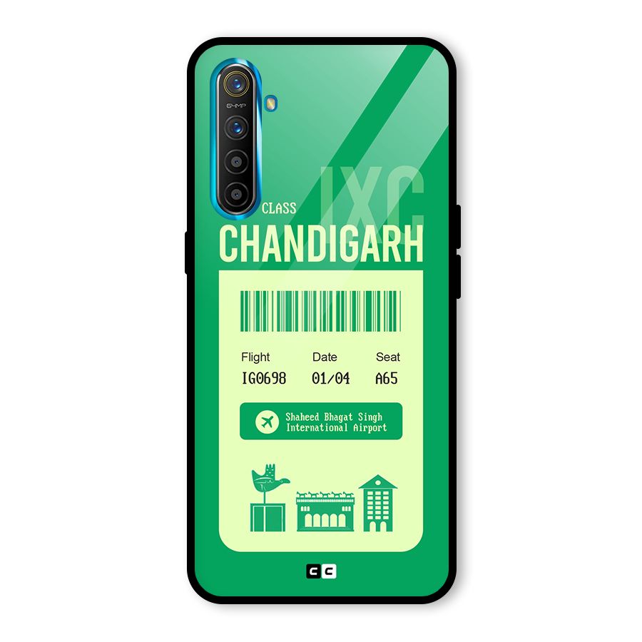 Chandigarh Boarding Pass Glass Back Case for Realme X2