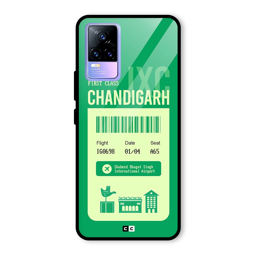 Chandigarh Boarding Pass Glass Back Case for Vivo Y73