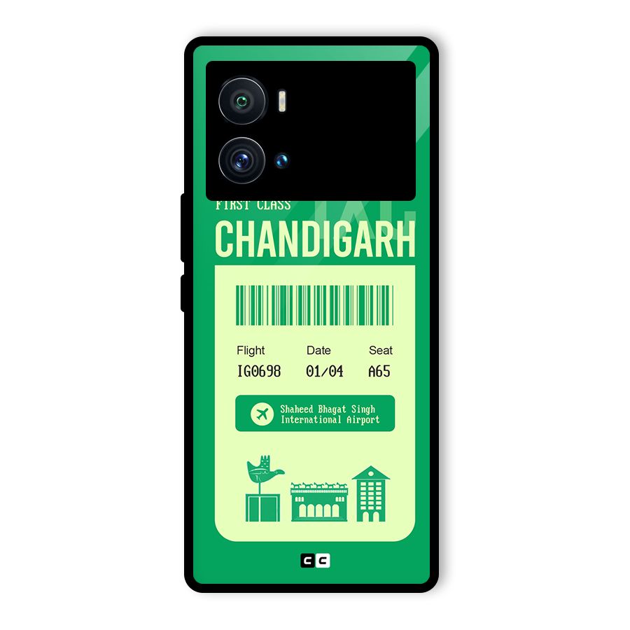 Chandigarh Boarding Pass Glass Back Case for Vivo iQOO 9 Pro
