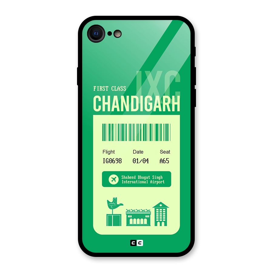 Chandigarh Boarding Pass Glass Back Case for iPhone 7