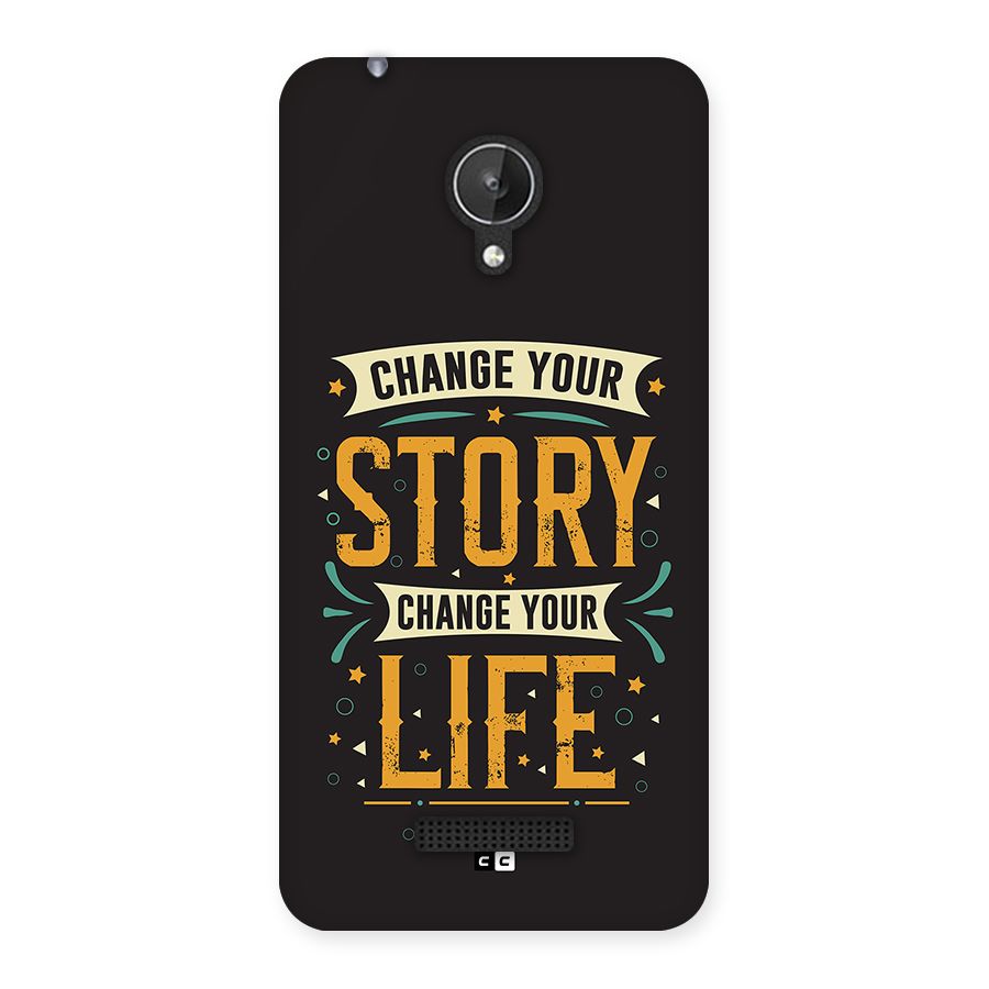 Change Your Life Back Case for Canvas Spark Q380