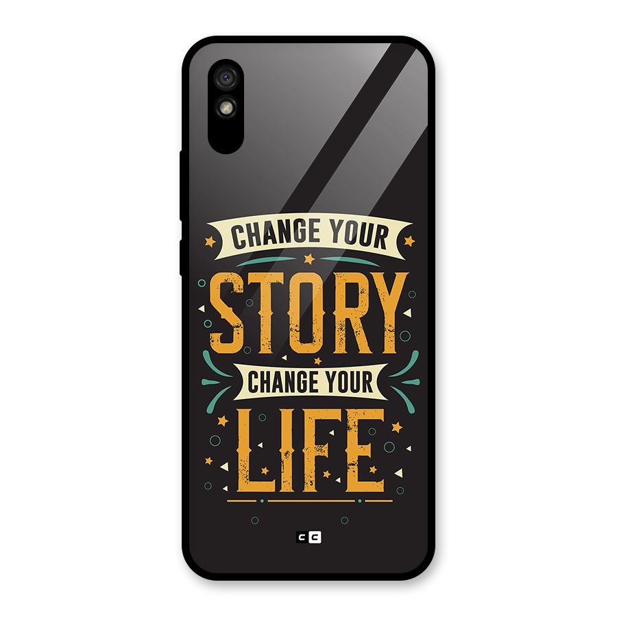 Change Your Life Glass Back Case for Redmi 9i