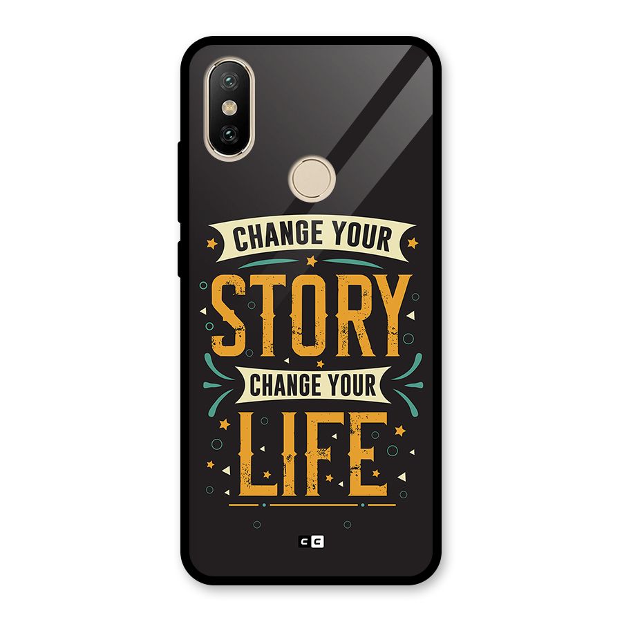 Change Your Life Glass Back Case for Redmi A2