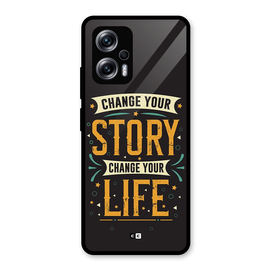 Change Your Life Glass Back Case for Redmi K50i