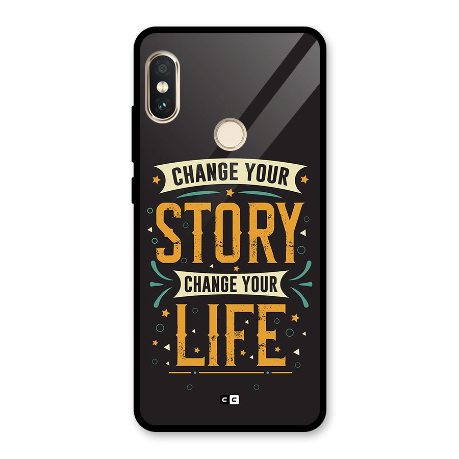 Change Your Life Glass Back Case for Redmi Note 5 Pro