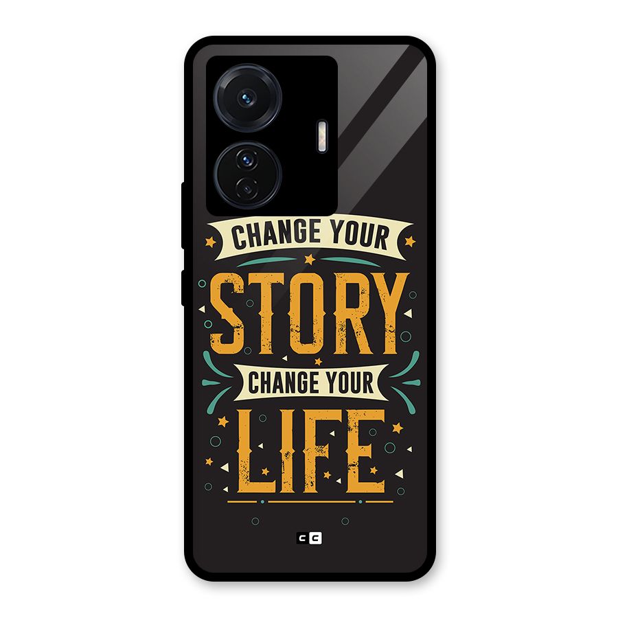 Change Your Life Glass Back Case for Vivo T1 Pro