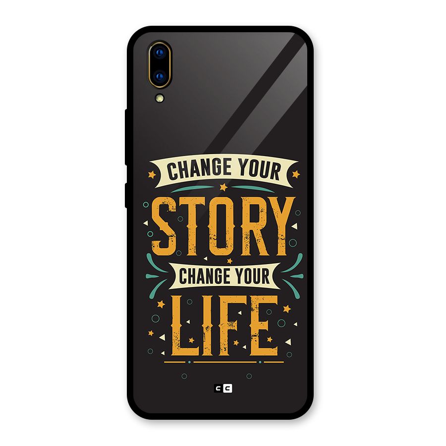 Change Your Life Glass Back Case for Vivo V11 Pro
