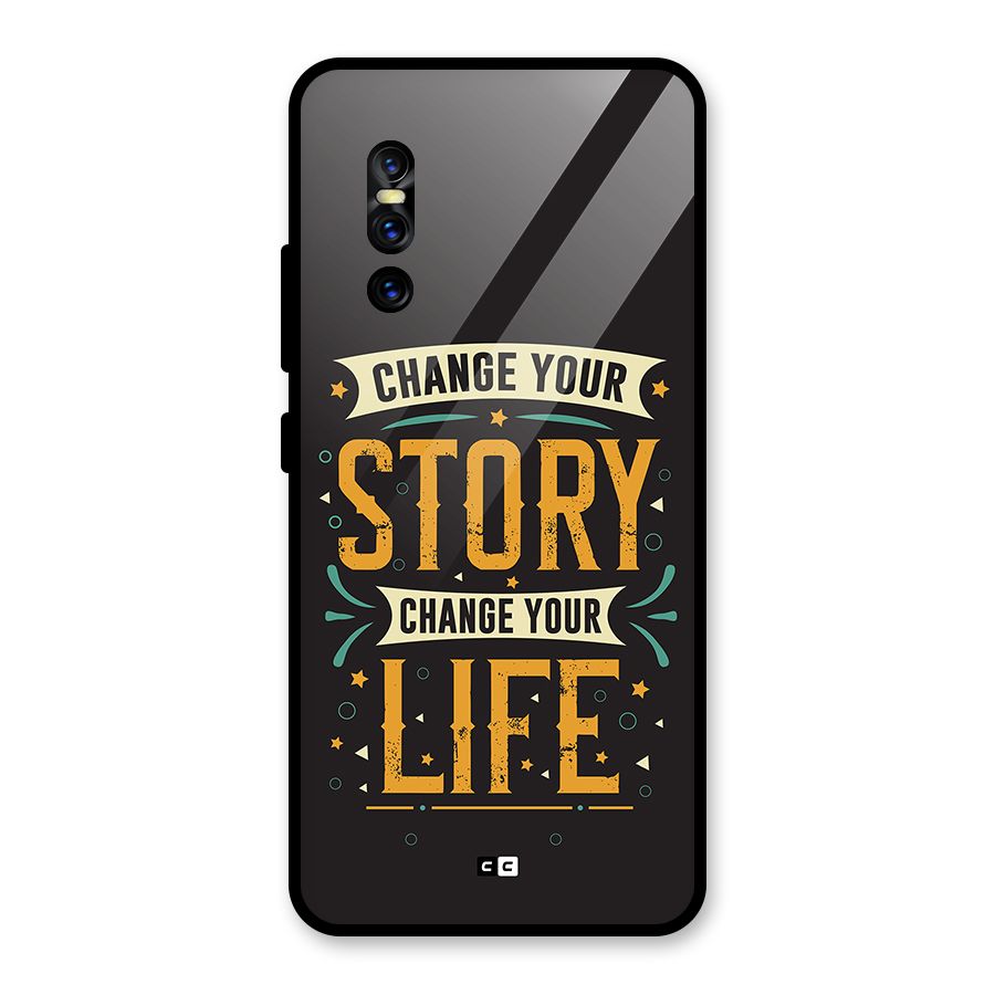 Change Your Life Glass Back Case for Vivo V15 Pro