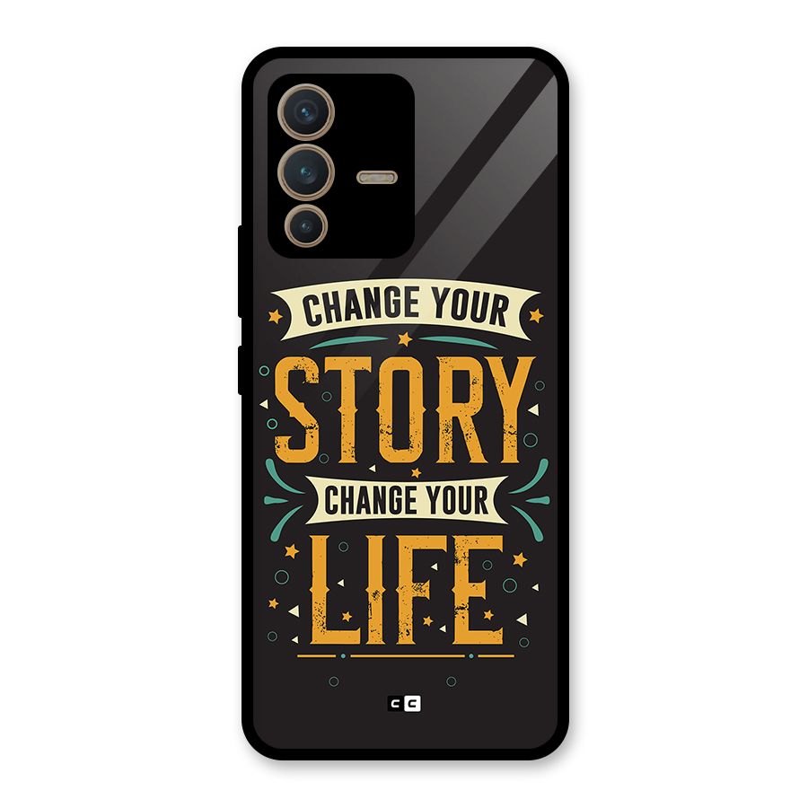Change Your Life Glass Back Case for Vivo V23 5G