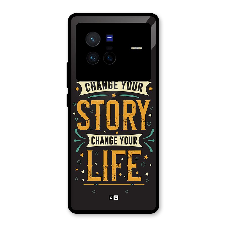 Change Your Life Glass Back Case for Vivo X80