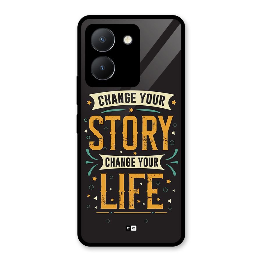 Change Your Life Glass Back Case for Vivo Y36