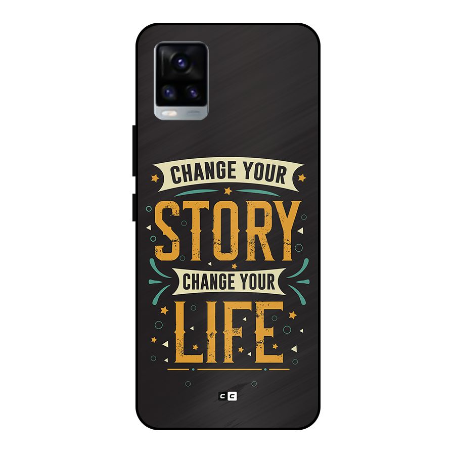 Change Your Life Metal Back Case for Vivo V20 2021