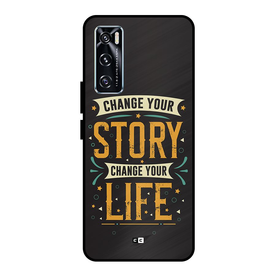 Change Your Life Metal Back Case for Vivo V20 SE