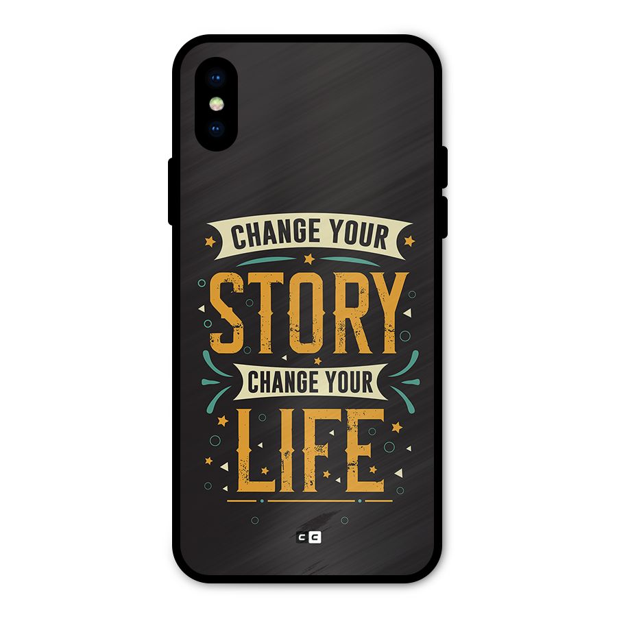 Change Your Life Metal Back Case for iPhone XS