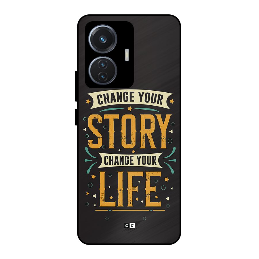Change Your Life Metal Back Case for iQOO Z6 44W