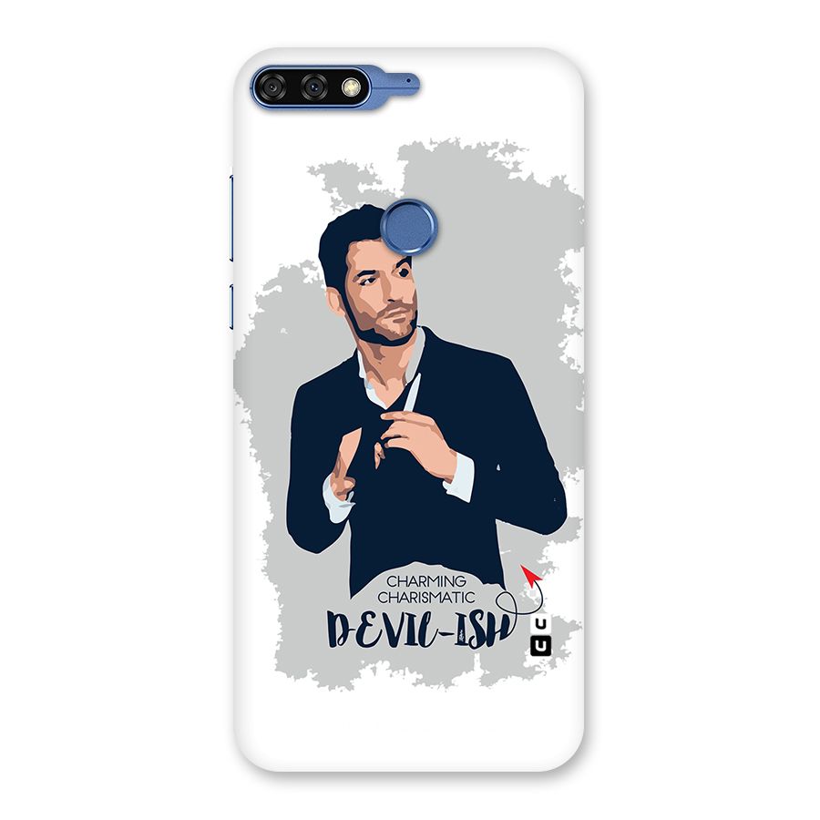 Charming Charismatic Lucifer Back Case for Honor 7C