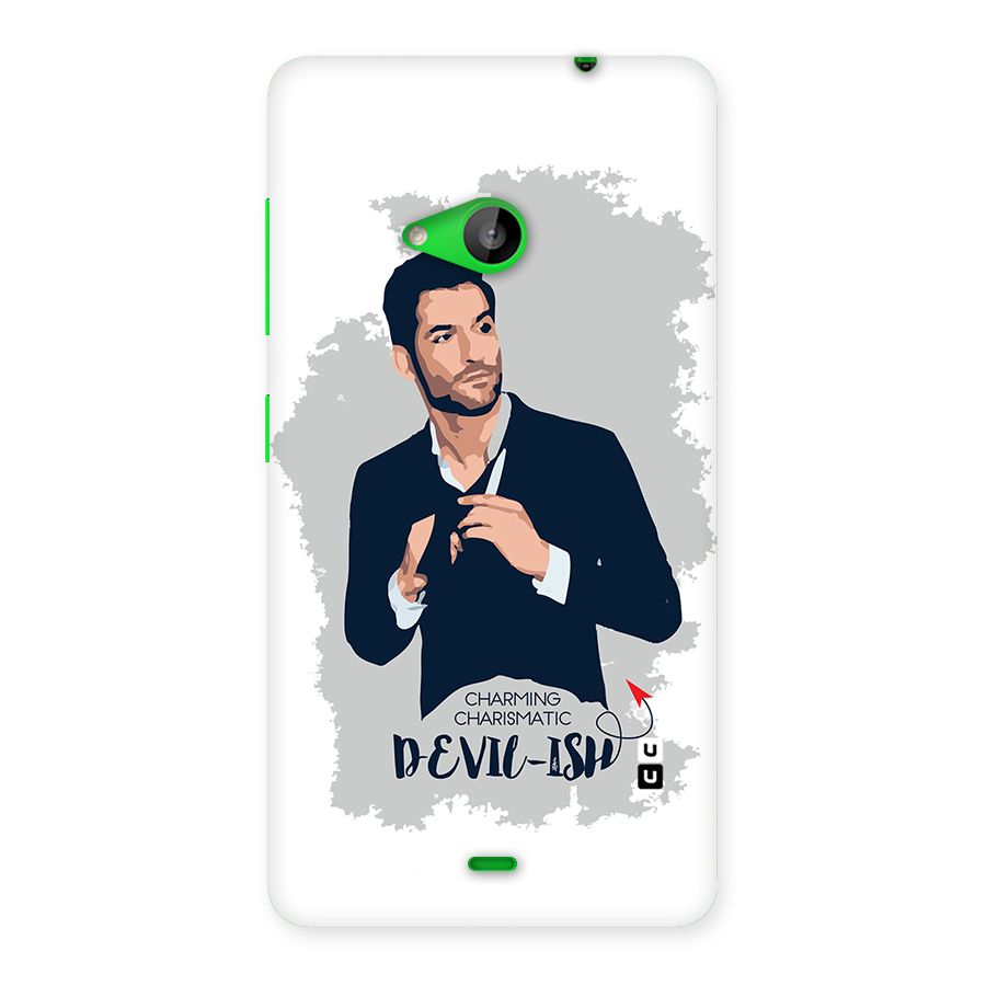 Charming Charismatic Lucifer Back Case for Lumia 535