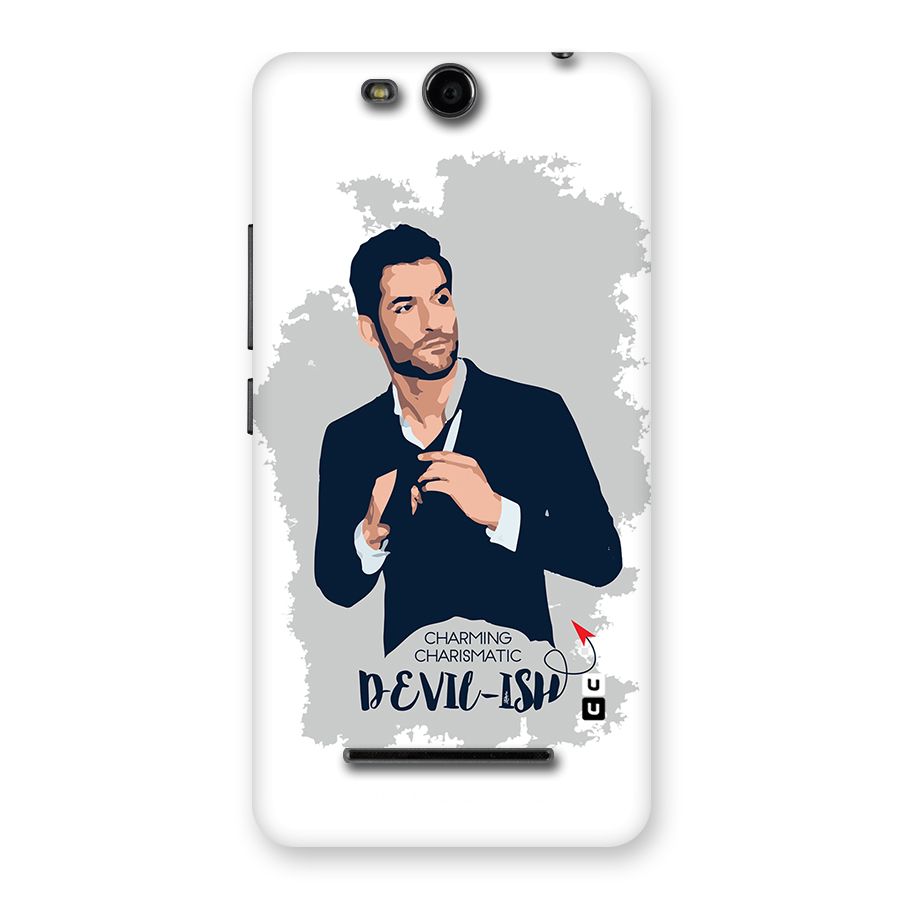 Charming Charismatic Lucifer Back Case for Micromax Canvas Juice 3 Q392