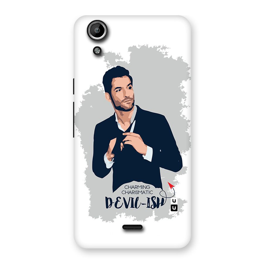 Charming Charismatic Lucifer Back Case for Micromax Canvas Selfie Lens Q345