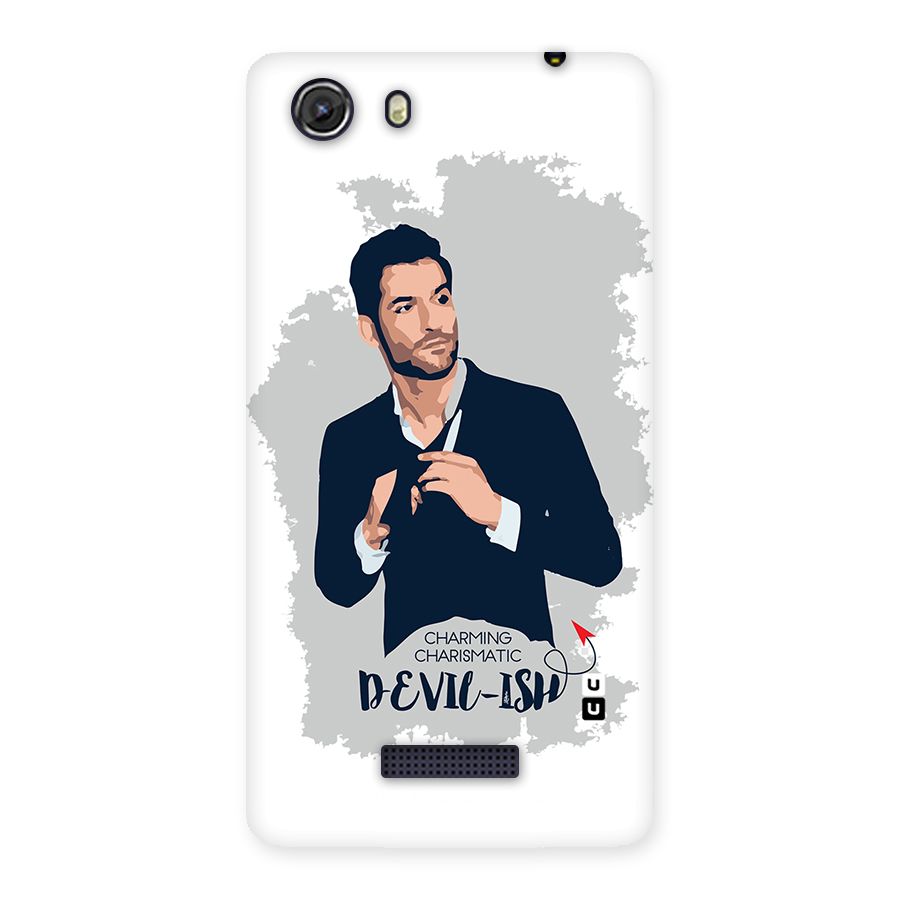 Charming Charismatic Lucifer Back Case for Micromax Unite 3