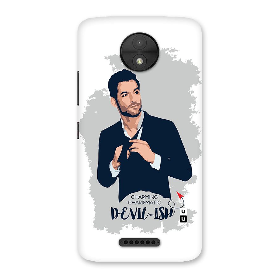 Charming Charismatic Lucifer Back Case for Moto C