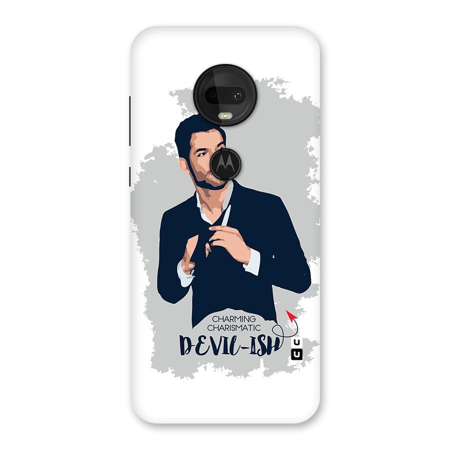 Charming Charismatic Lucifer Back Case for Moto G7