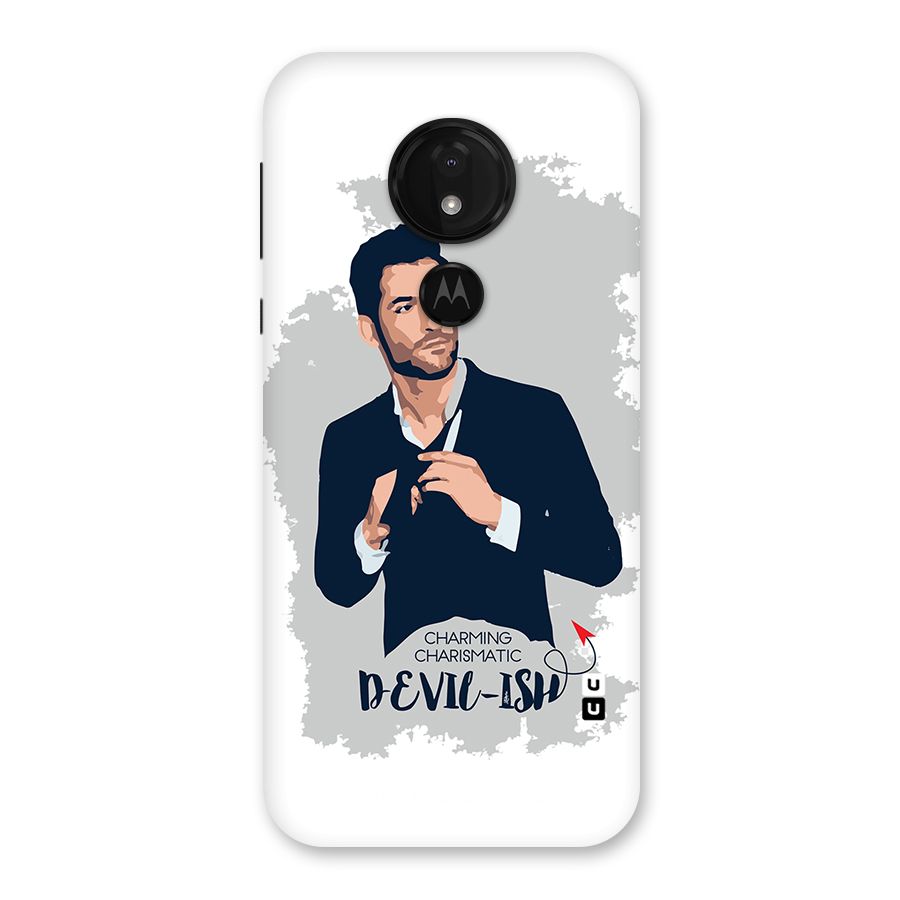 Charming Charismatic Lucifer Back Case for Moto G7 Power