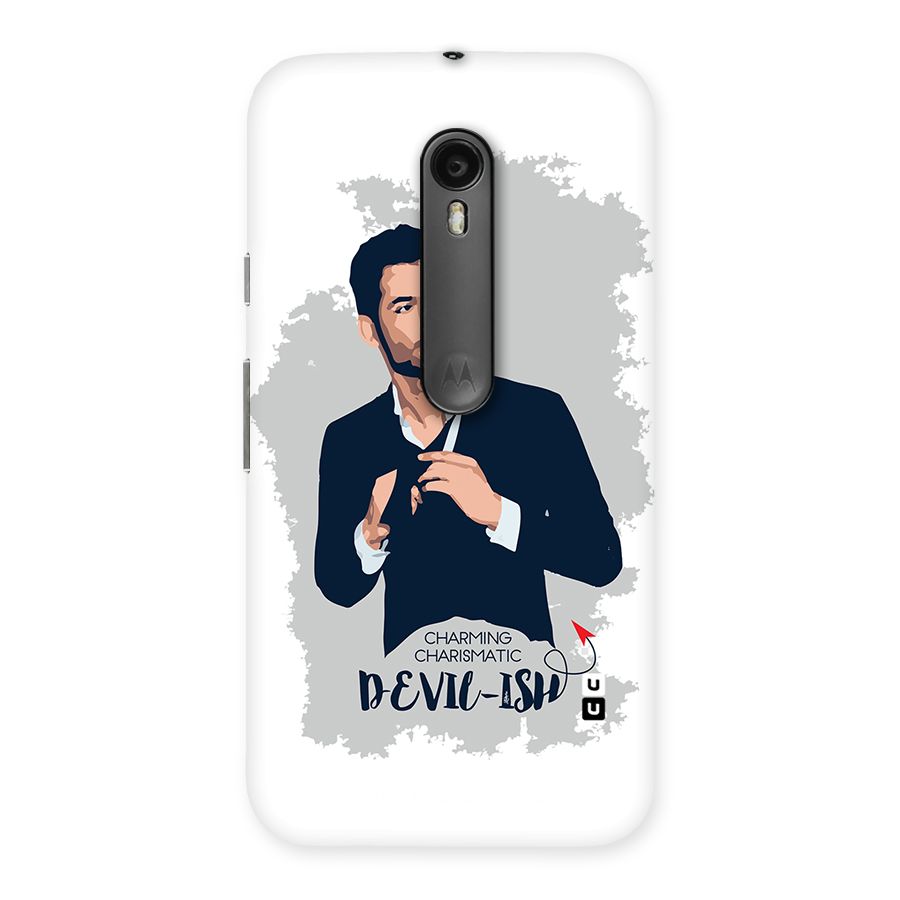 Charming Charismatic Lucifer Back Case for Moto G Turbo