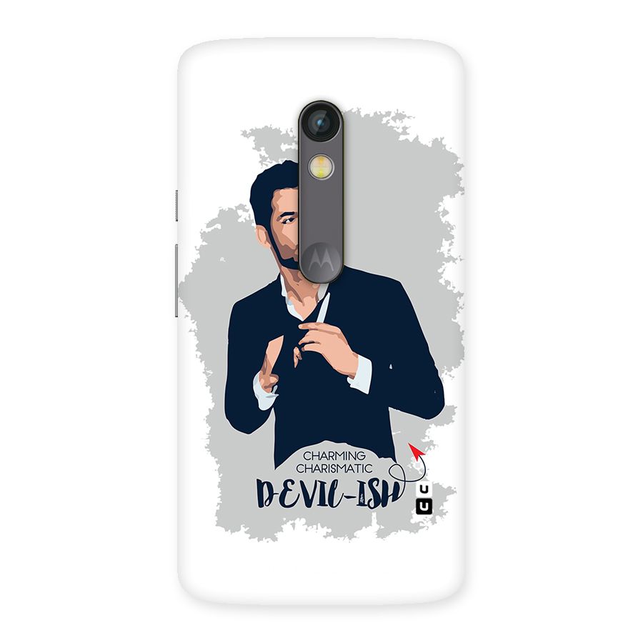Charming Charismatic Lucifer Back Case for Moto X Play
