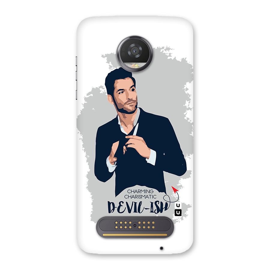 Charming Charismatic Lucifer Back Case for Moto Z2 Play