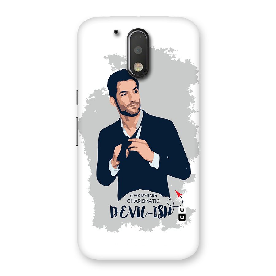 Charming Charismatic Lucifer Back Case for Motorola Moto G4 Plus