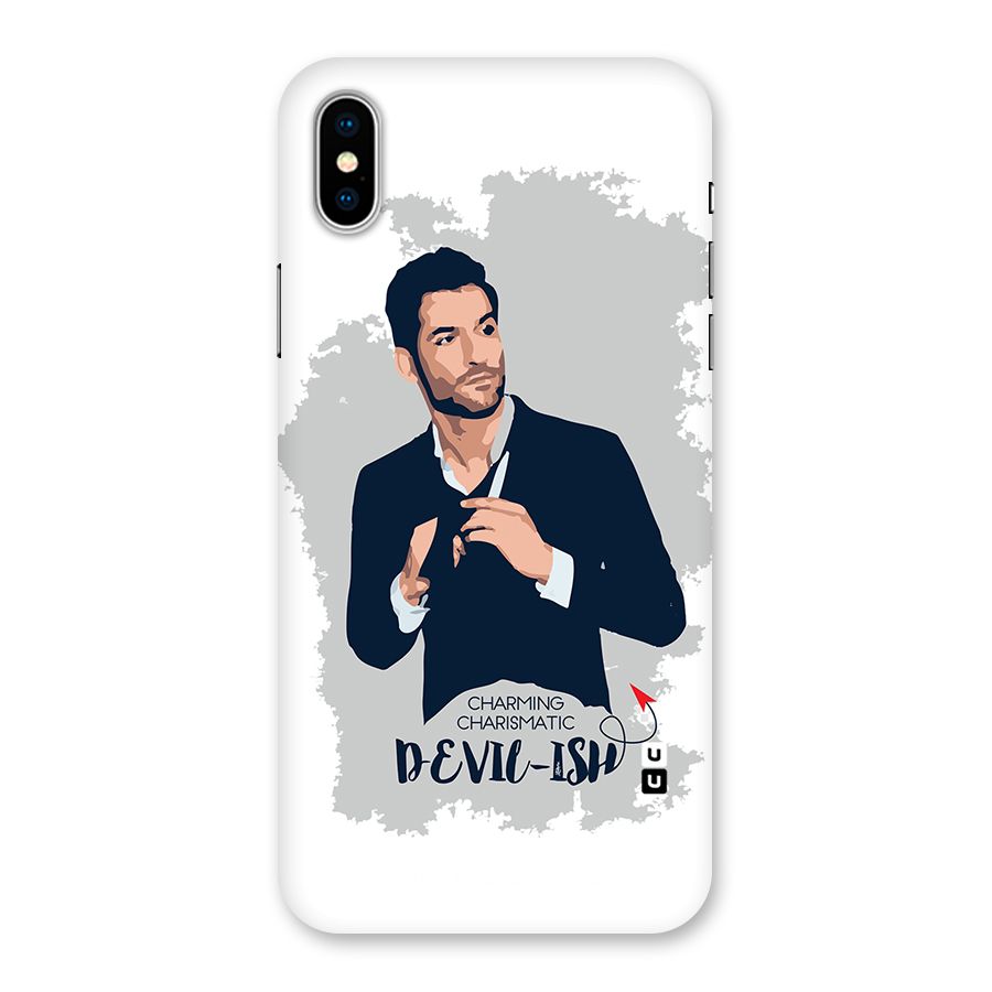 Charming Charismatic Lucifer Back Case for iPhone X