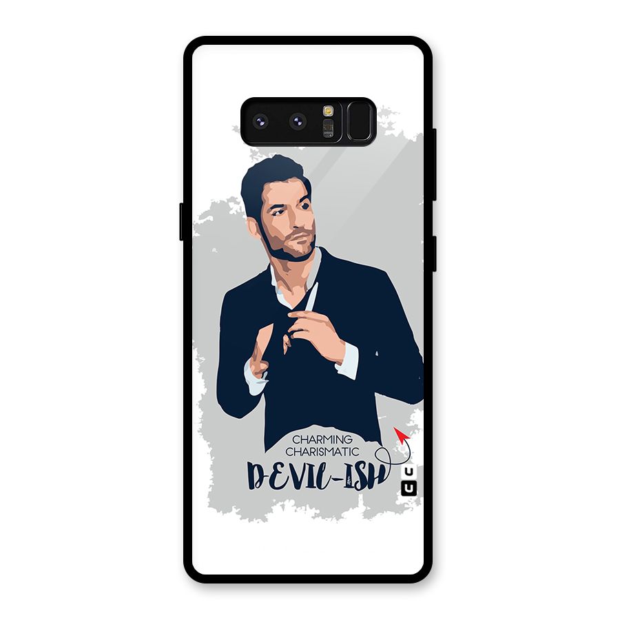 Charming Charismatic Lucifer Glass Back Case for Galaxy Note 8