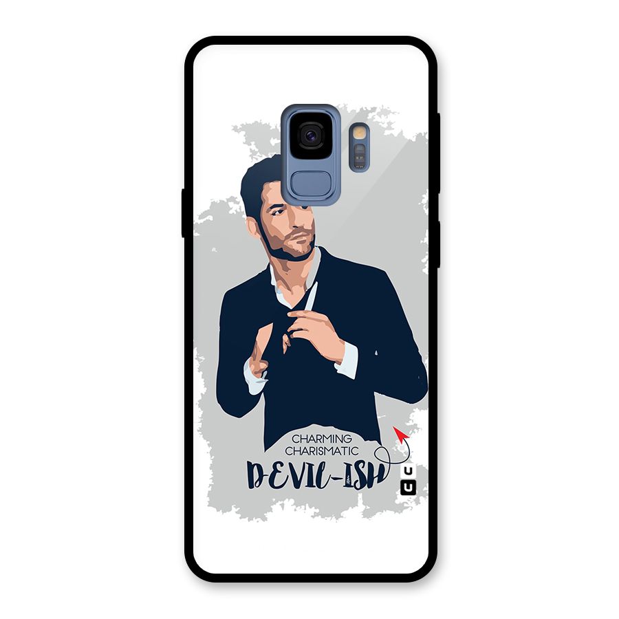 Charming Charismatic Lucifer Glass Back Case for Galaxy S9