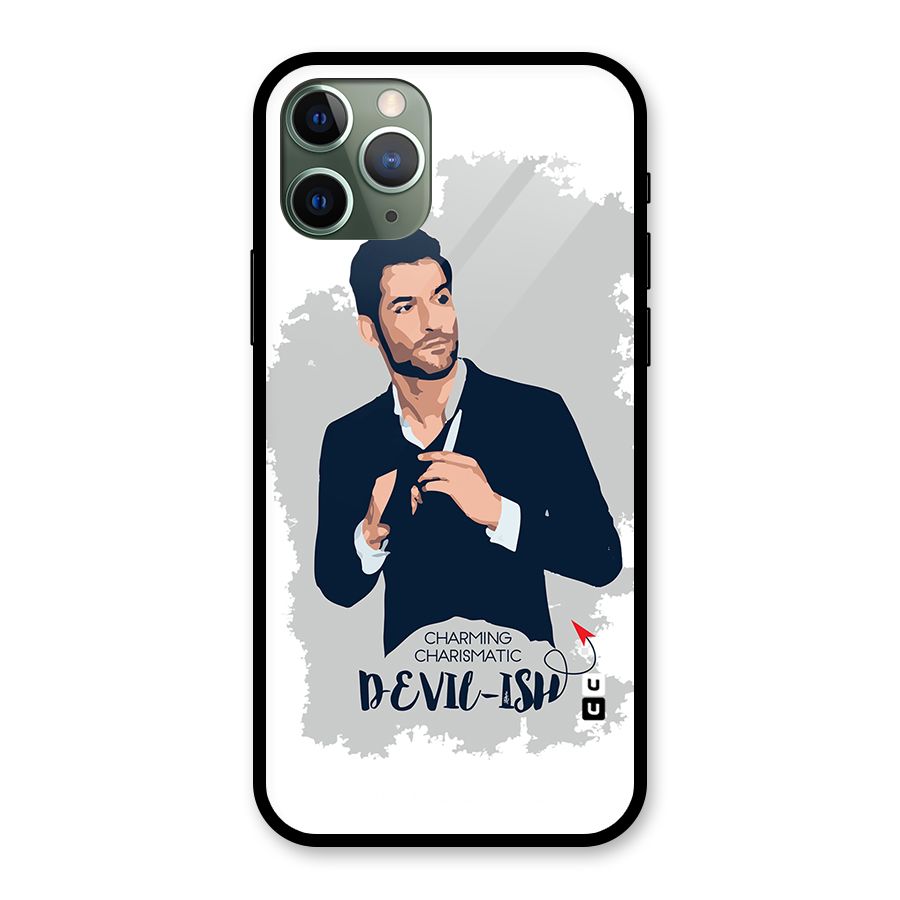 Charming Charismatic Lucifer Glass Back Case for iPhone 11 Pro