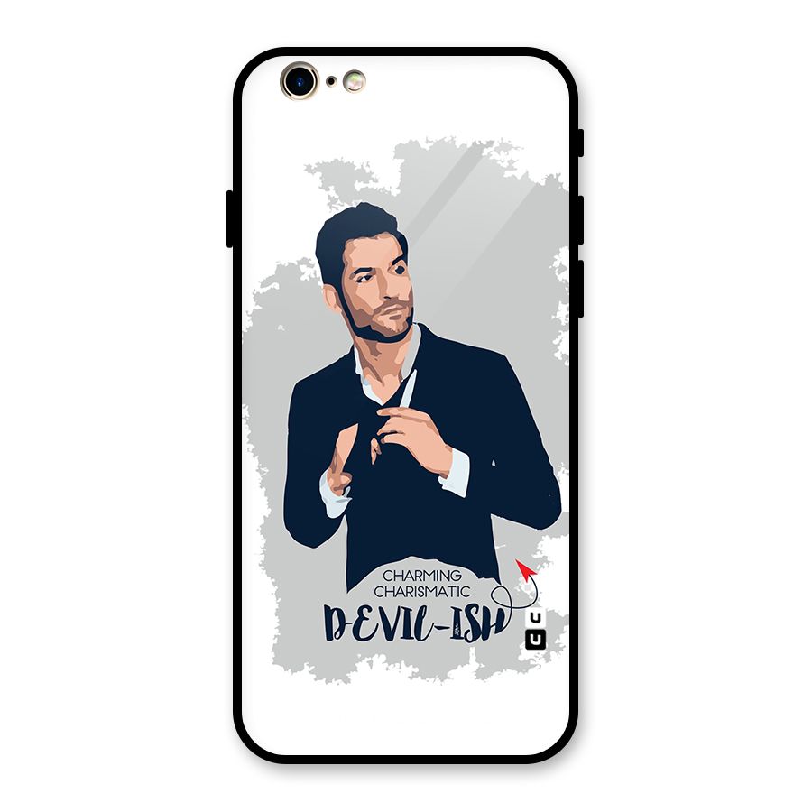 Charming Charismatic Lucifer Glass Back Case for iPhone 6 6S