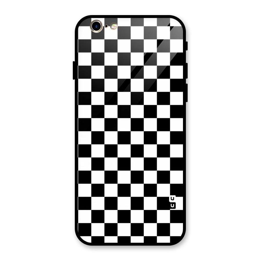Checkerboard Glass Back Case for iPhone 6 6S