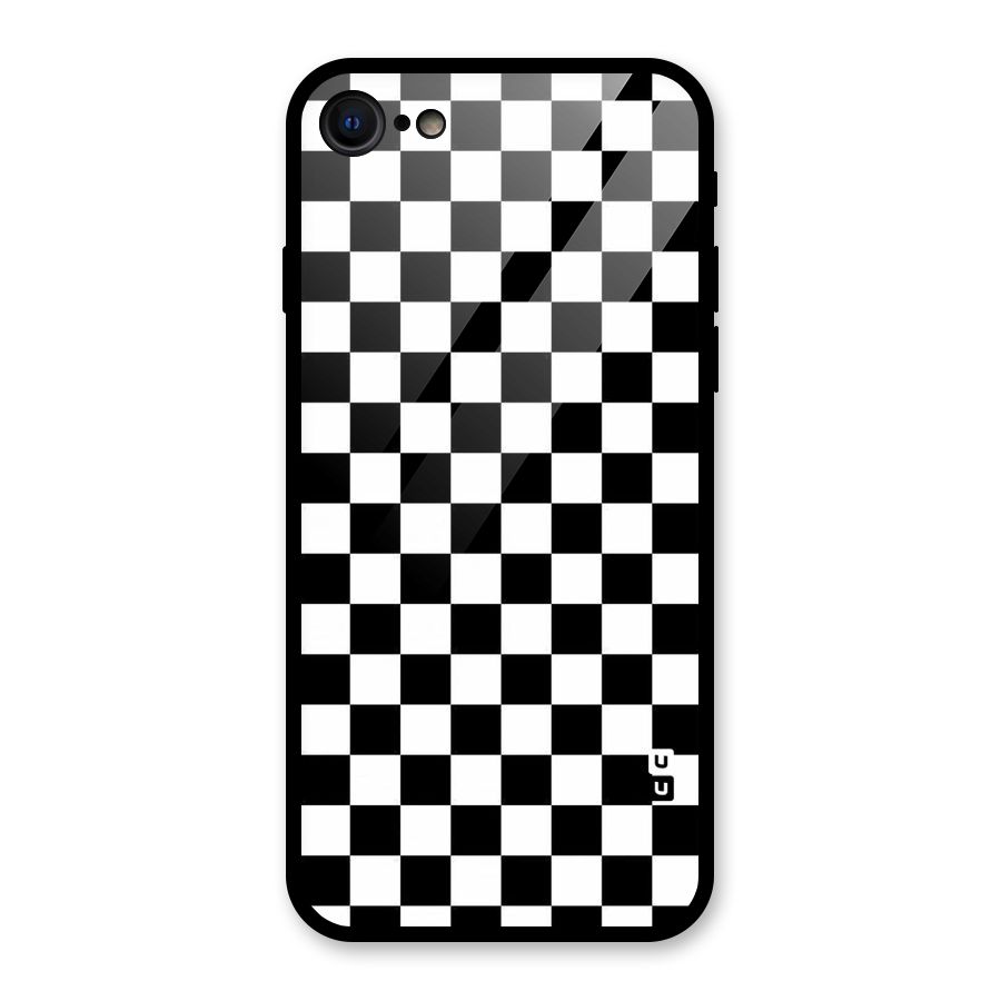 Checkerboard Glass Back Case for iPhone 7