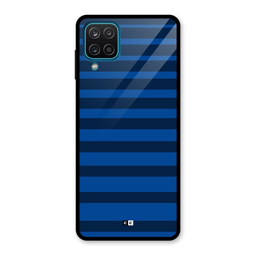 Chelsea Stripes Glass Back Case for Galaxy A12
