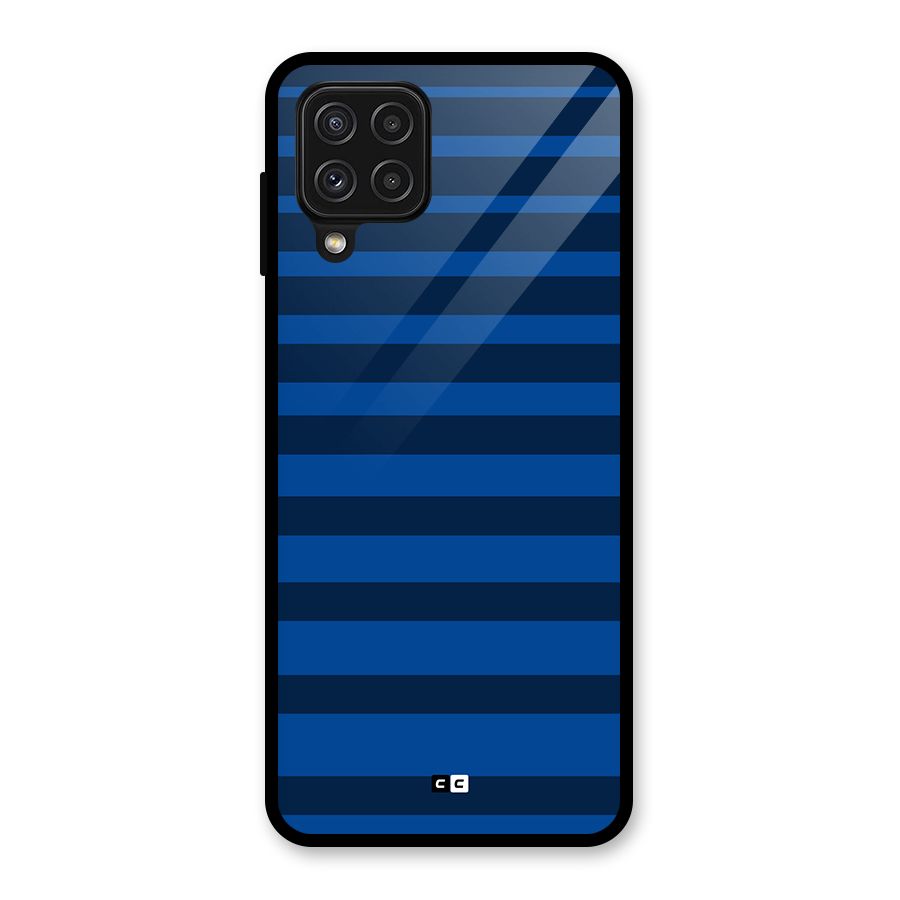 Chelsea Stripes Glass Back Case for Galaxy A22 4G