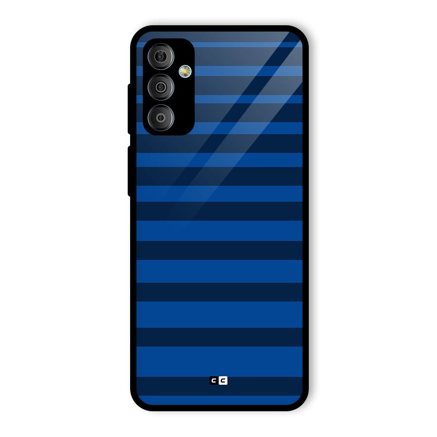Chelsea Stripes Glass Back Case for Galaxy F23
