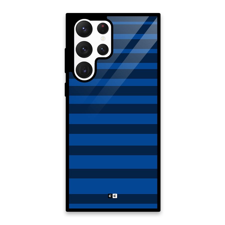 Chelsea Stripes Glass Back Case for Galaxy S22 Ultra 5G