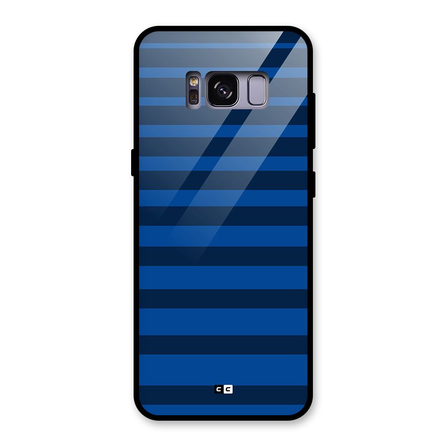 Chelsea Stripes Glass Back Case for Galaxy S8