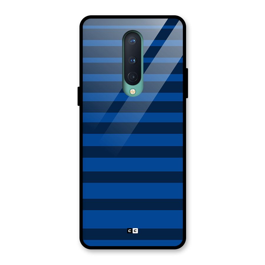 Chelsea Stripes Glass Back Case for OnePlus 8