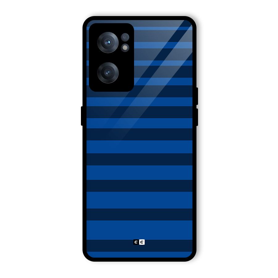 Chelsea Stripes Glass Back Case for OnePlus Nord CE 2 5G