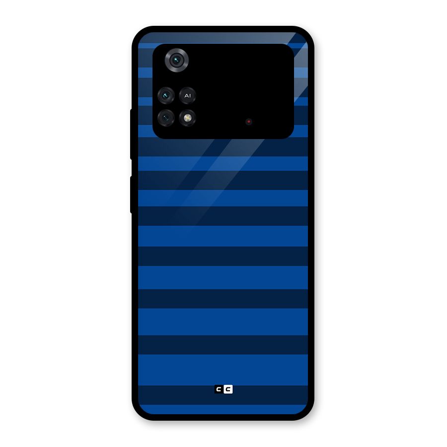 Chelsea Stripes Glass Back Case for Poco M4 Pro 4G