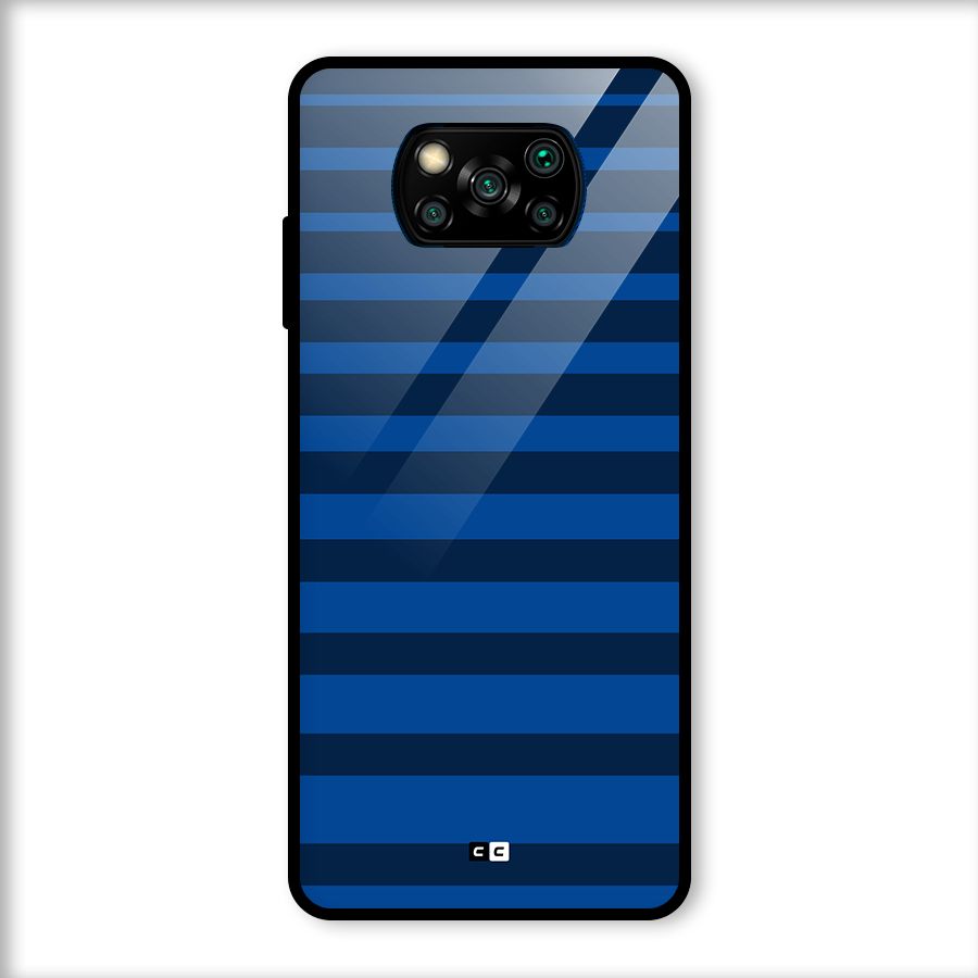 Chelsea Stripes Glass Back Case for Poco X3