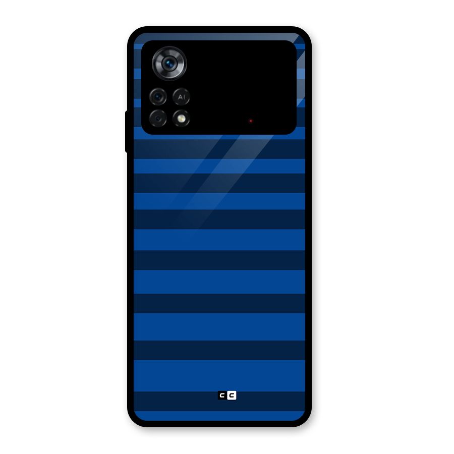 Chelsea Stripes Glass Back Case for Poco X4 Pro 5G